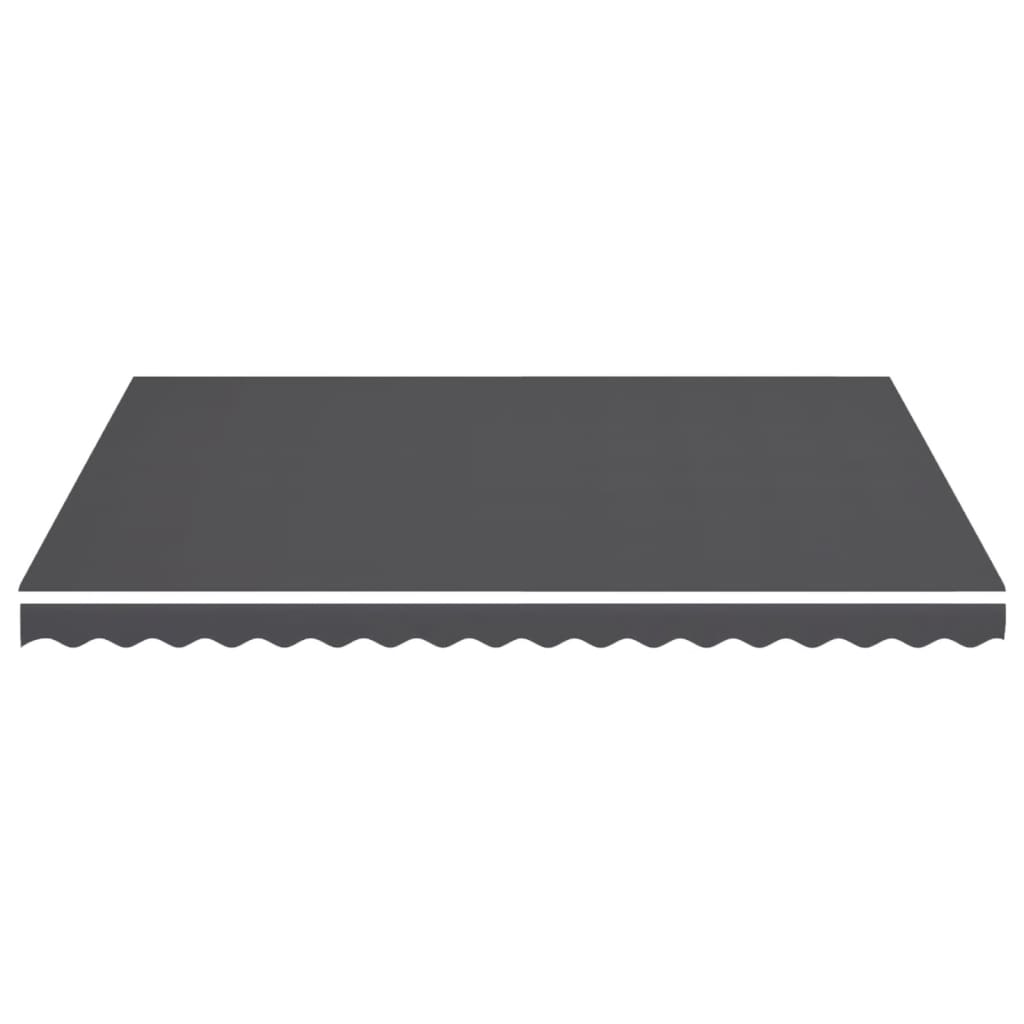 Tessuto di Ricambio per Tenda da Sole Antracite 450x350 cm Poliestere