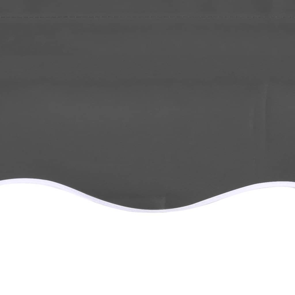 Tessuto di Ricambio per Tenda da Sole Antracite 450x350 cm Poliestere