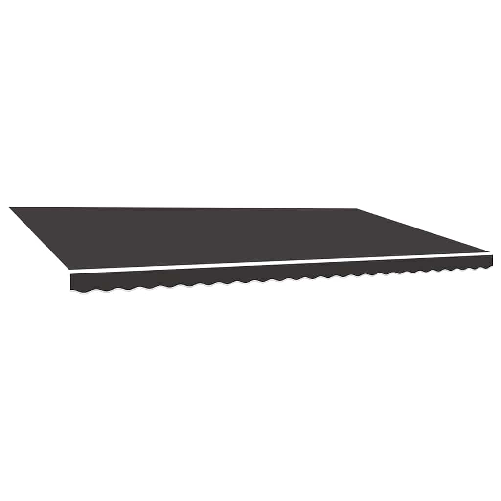 Tessuto di Ricambio per Tenda da Sole Antracite 600x350 cm Poliestere