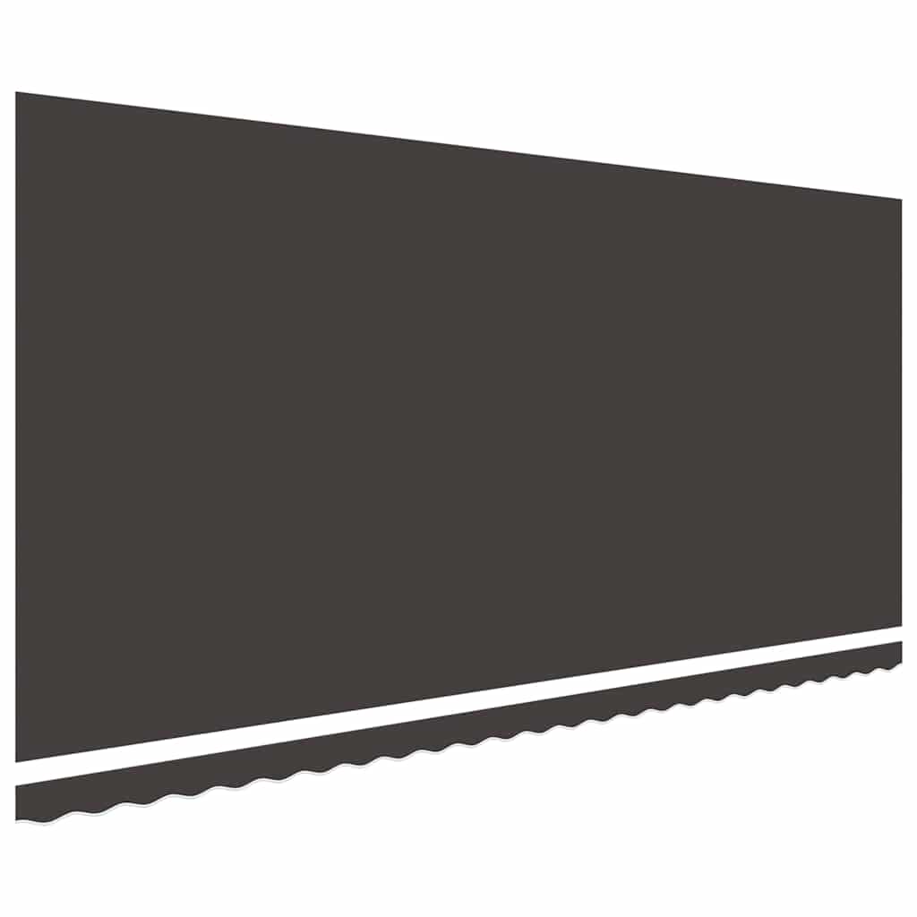 Tessuto di Ricambio per Tenda da Sole Antracite 600x350 cm Poliestere