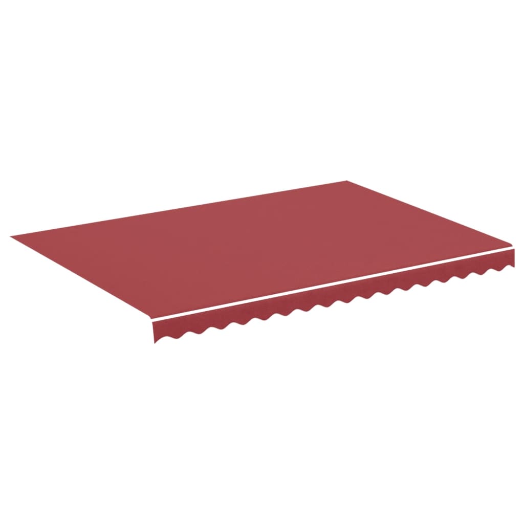 Tessuto di Ricambio per Tenda da Sole Rosso Borgogna 350x250 cm Poliestere