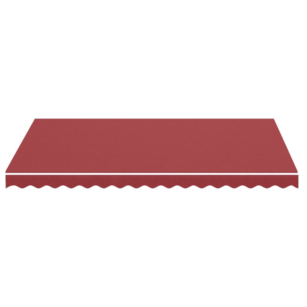 Tessuto di Ricambio per Tenda da Sole Rosso Borgogna 350x250 cm Poliestere
