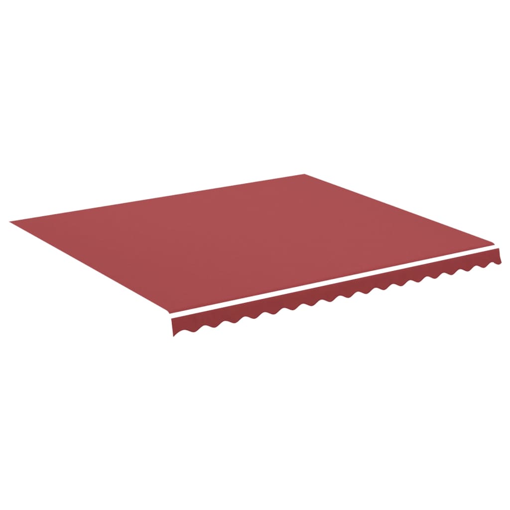 Tessuto di Ricambio per Tenda da Sole Rosso Borgogna 400x350 cm Poliestere