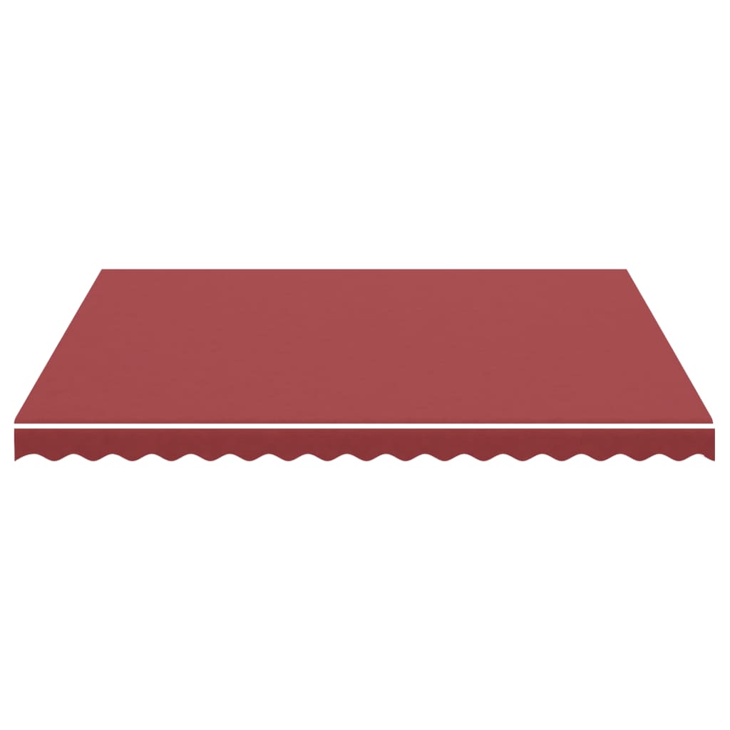 Tessuto di Ricambio per Tenda da Sole Rosso Borgogna 400x350 cm Poliestere