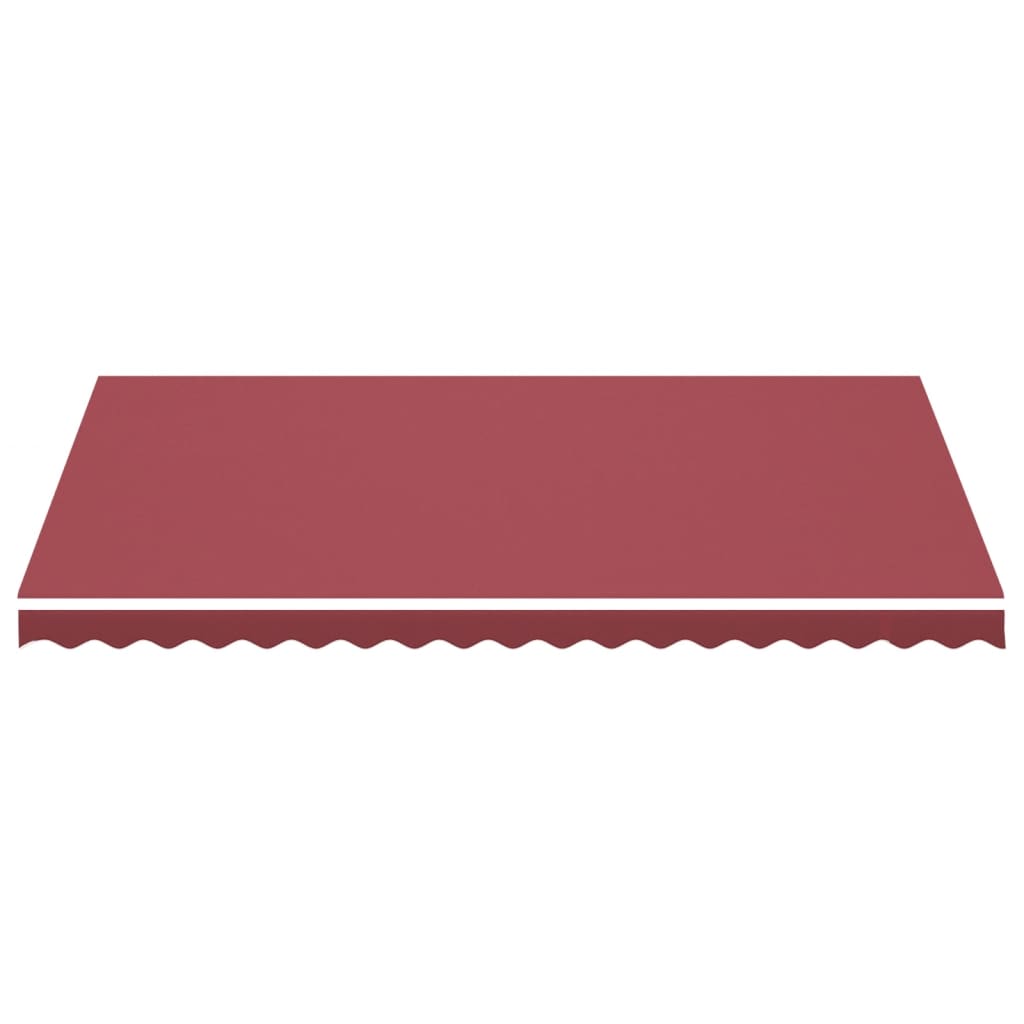 Tessuto di Ricambio per Tenda da Sole Rosso Borgogna 450x300 cm Poliestere.