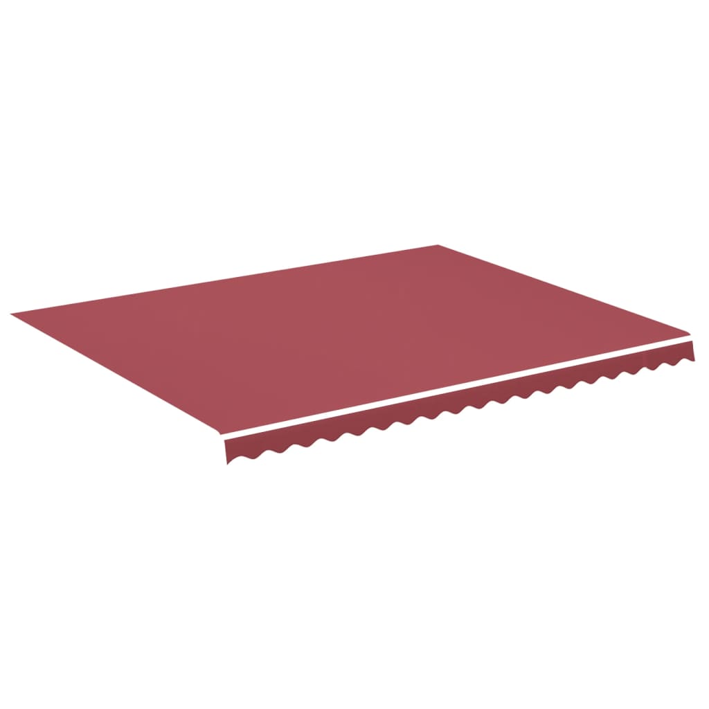 Tessuto di Ricambio per Tenda da Sole Rosso Borgogna 450x350 cm Poliestere