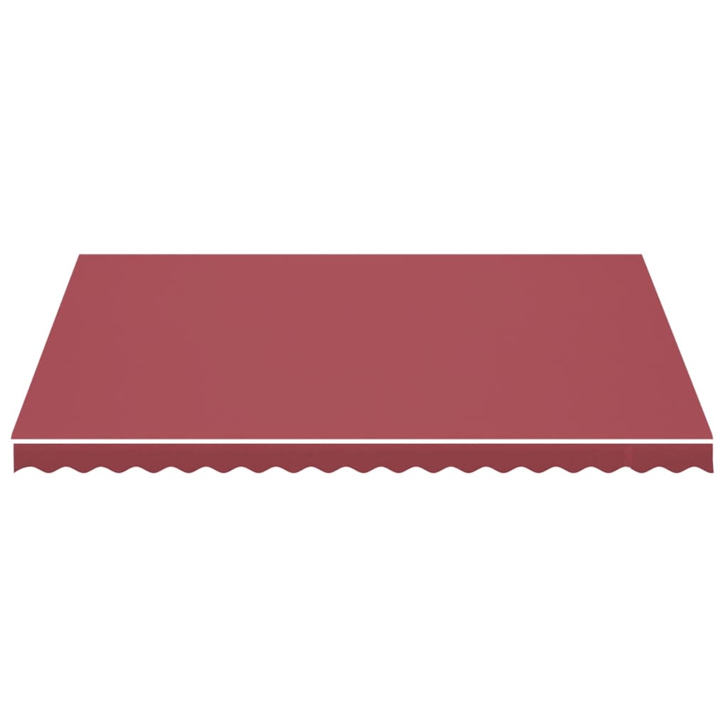 Tessuto di Ricambio per Tenda da Sole Rosso Borgogna 450x350 cm Poliestere