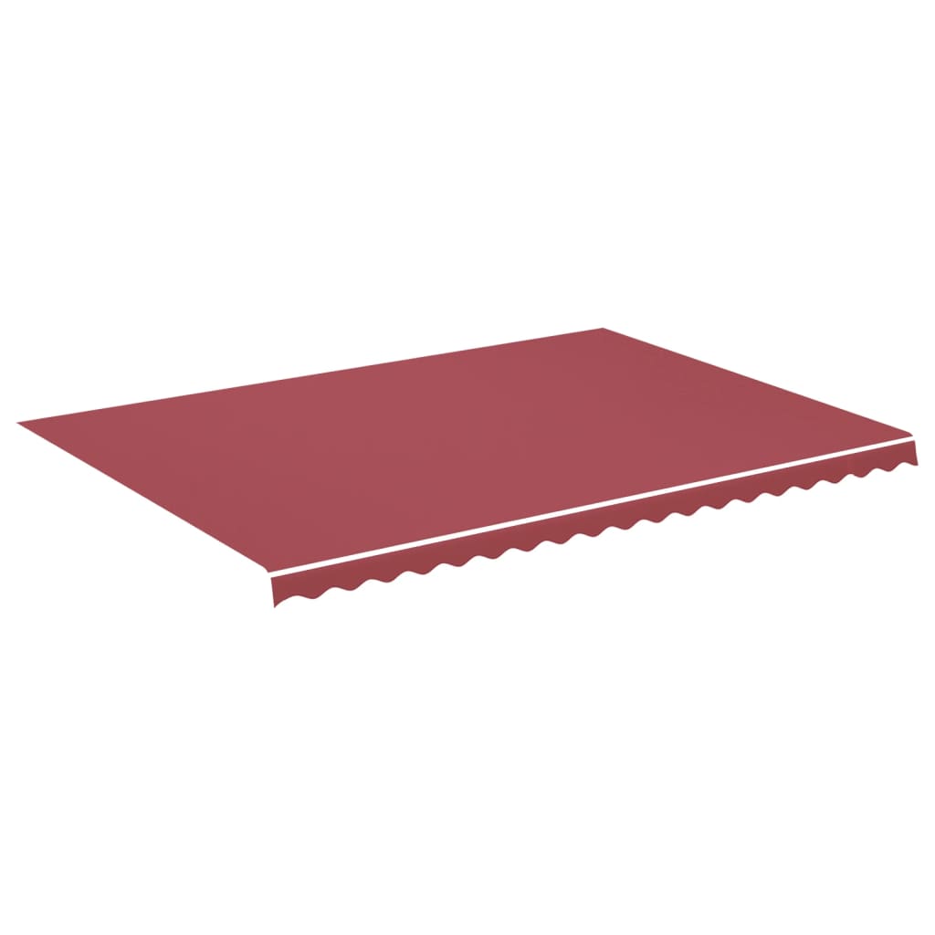 Tessuto di Ricambio per Tenda da Sole Rosso Borgogna 500x350 cm Poliestere