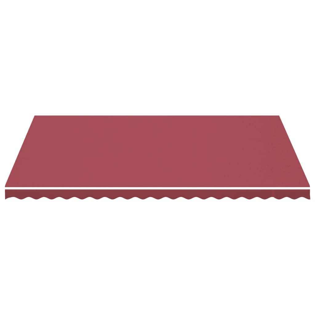 Tessuto di Ricambio per Tenda da Sole Rosso Borgogna 500x350 cm Poliestere