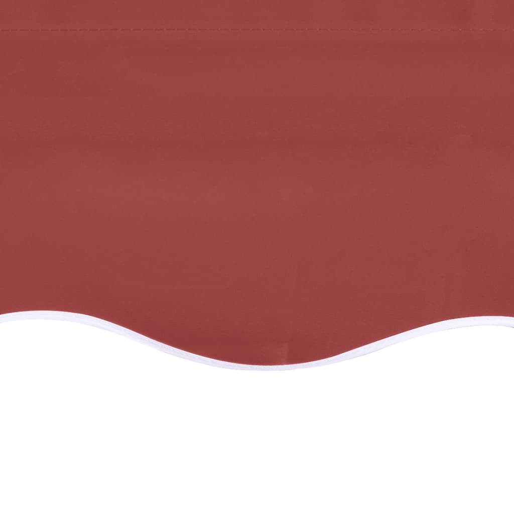 Tessuto di Ricambio per Tenda da Sole Rosso Borgogna 500x350 cm Poliestere
