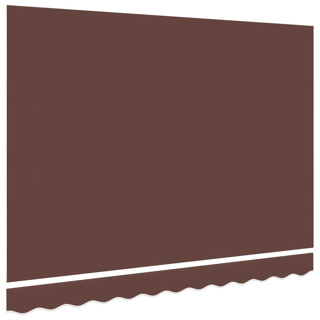 Tessuto di Ricambio per Tenda da Sole Marrone 350x250 cm Poliestere