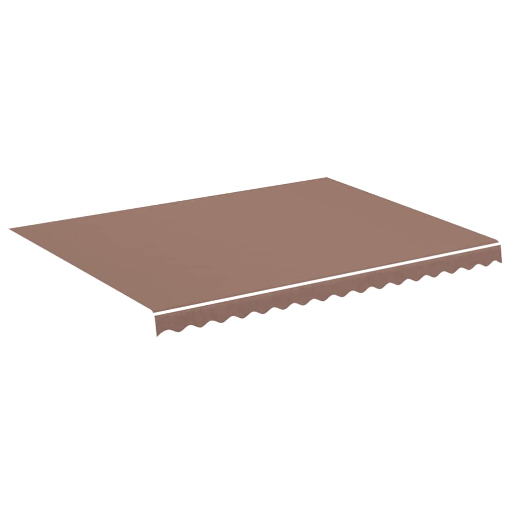 Tessuto di Ricambio per Tenda da Sole Marrone 400x300 cm Poliestere