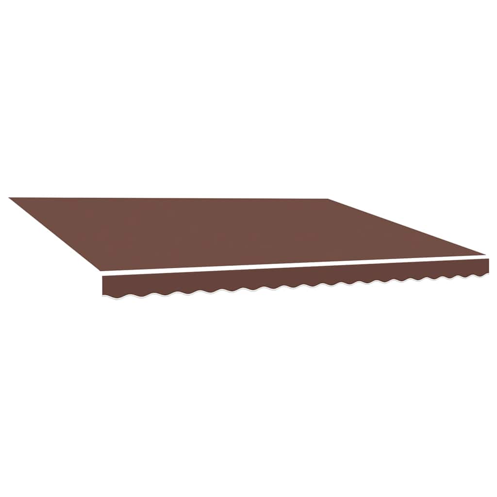 Tessuto di Ricambio per Tenda da Sole Marrone 450x350 cm Poliestere