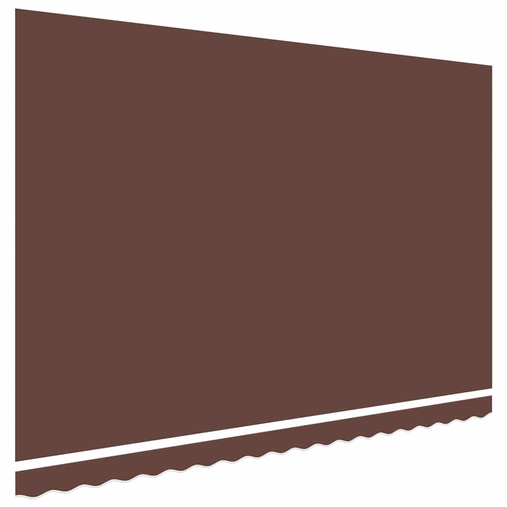 Tessuto di Ricambio per Tenda da Sole Marrone 500x350 cm