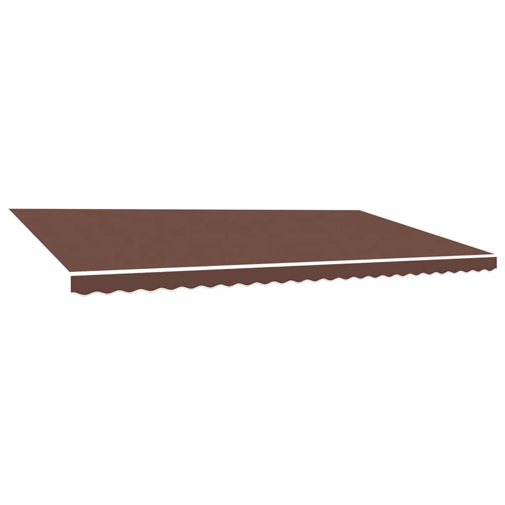 Tessuto di Ricambio per Tenda da Sole Marrone 600x350 cm Poliestere