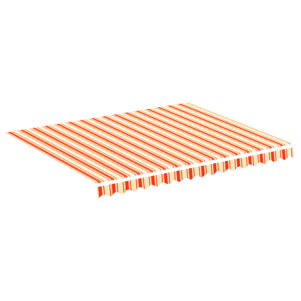Tessuto di Ricambio per Tenda da Sole Giallo e Arancione 300x250 cm Poliestere
