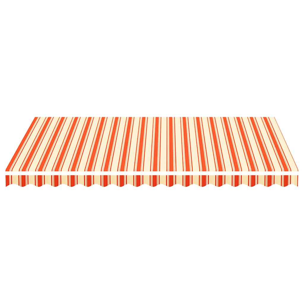Tessuto di Ricambio per Tenda da Sole Giallo e Arancione 350x250 cm Poliestere