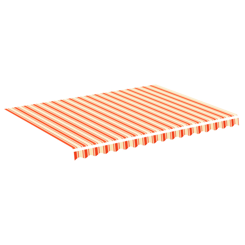 Tessuto di Ricambio per Tenda da Sole Giallo e Arancione 400x300 cm Poliestere