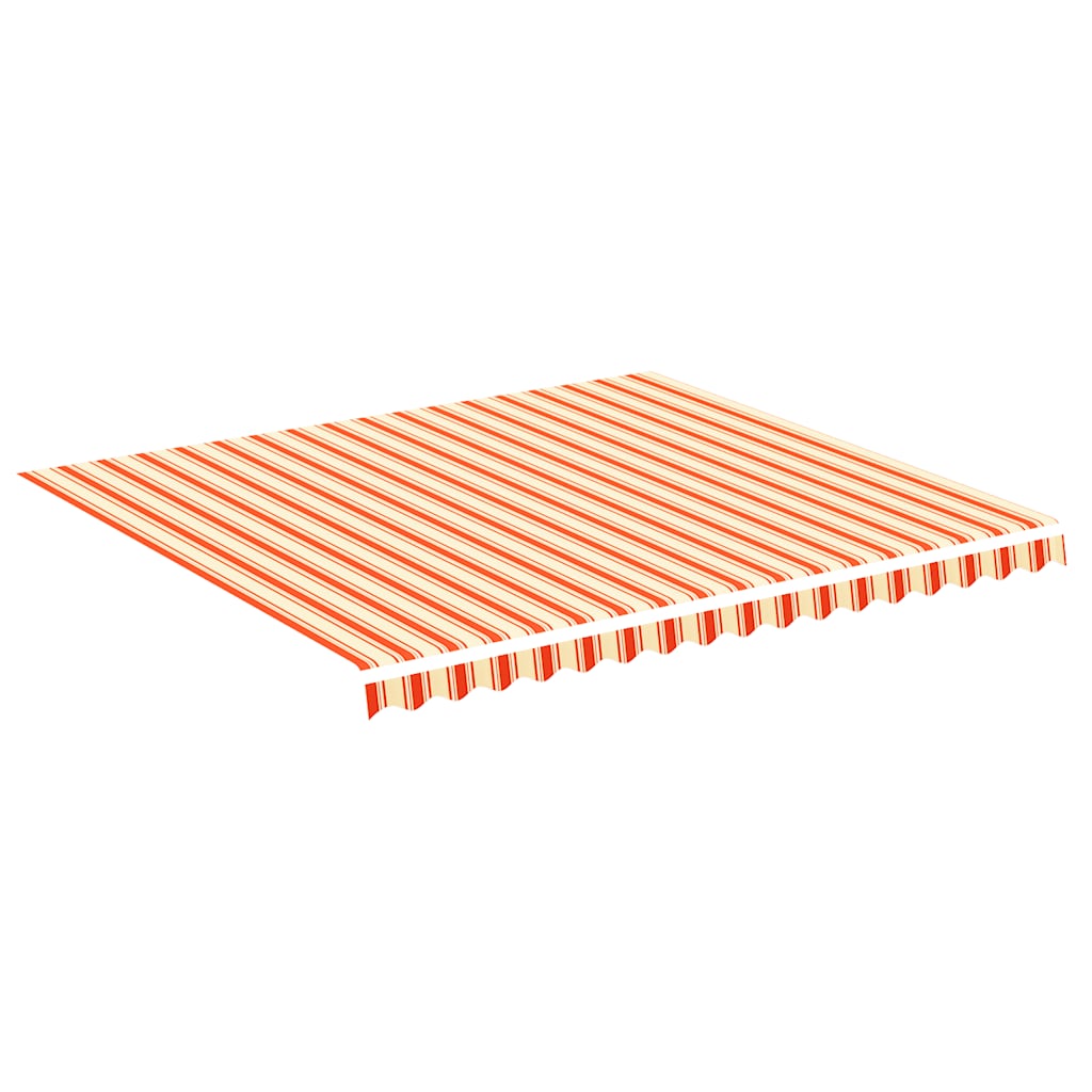 Tessuto di Ricambio per Tenda da Sole Giallo e Arancione 400x350 cm Poliestere