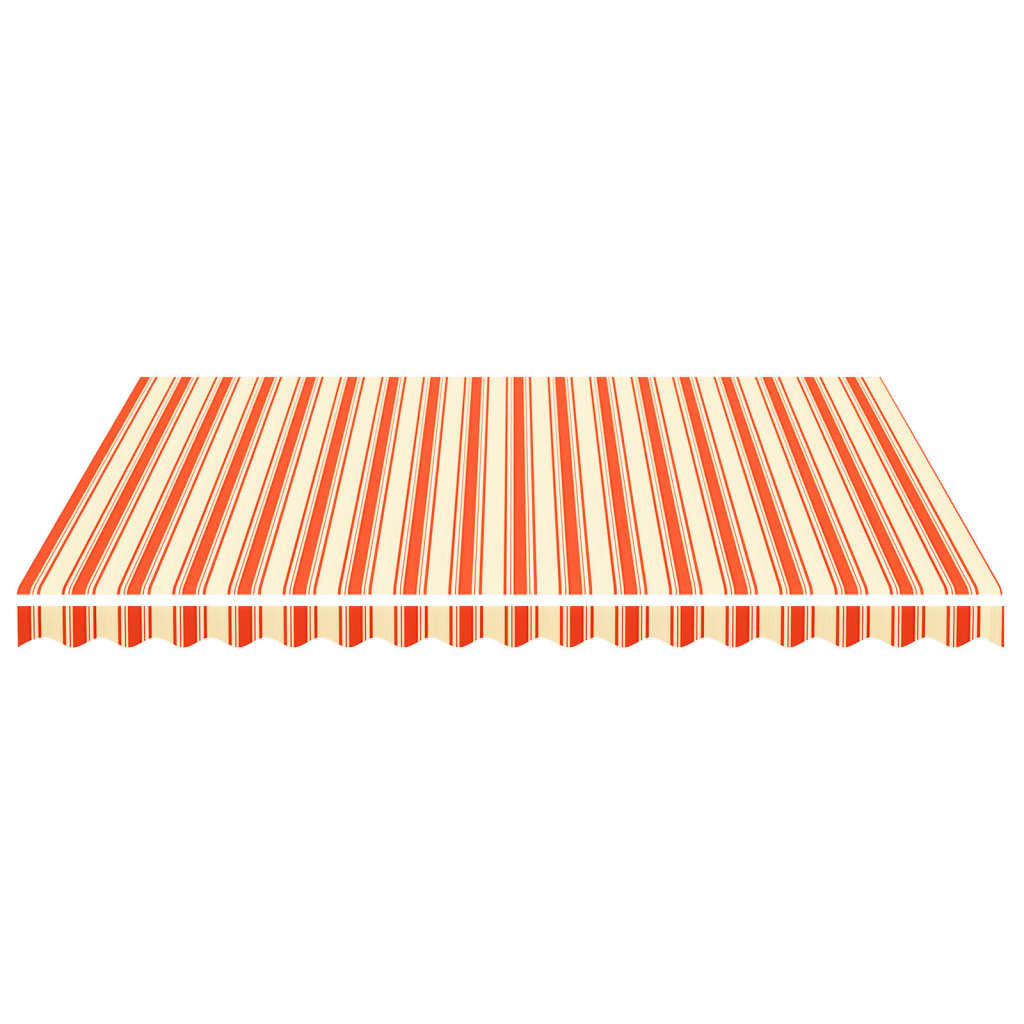 Tessuto di Ricambio per Tenda da Sole Giallo e Arancione 400x350 cm Poliestere