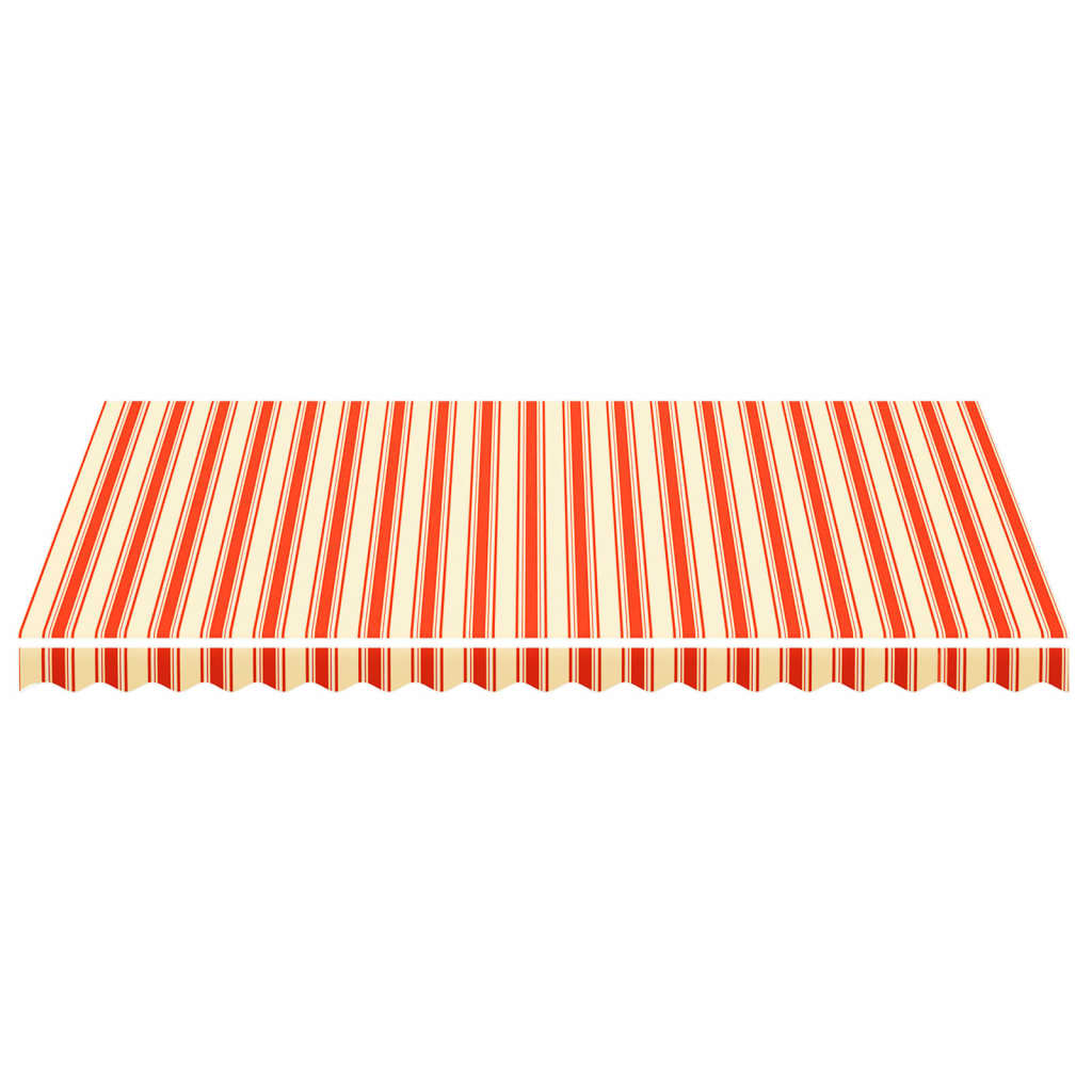 Tessuto di Ricambio per Tenda da Sole Giallo e Arancione 450x300 cm Poliestere