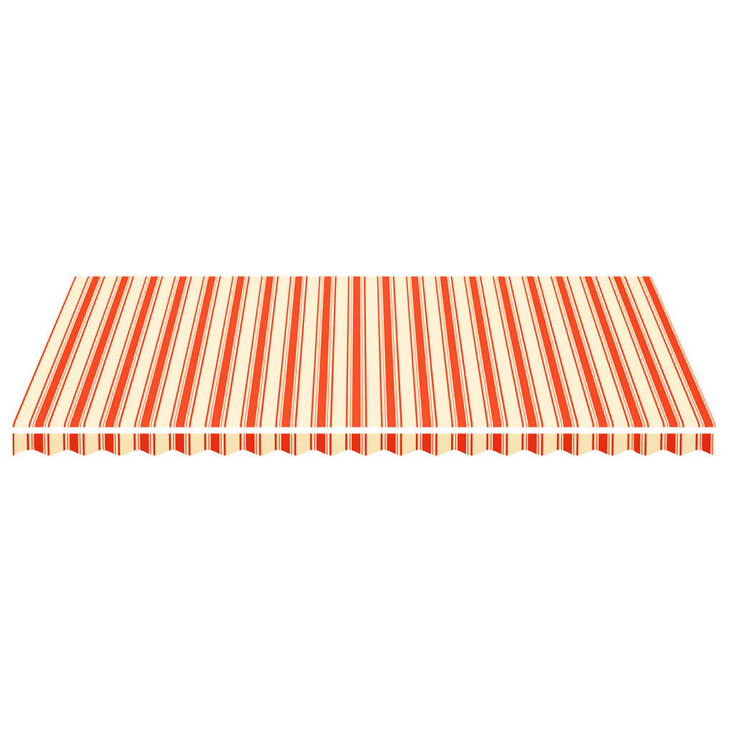 Tessuto di Ricambio per Tenda da Sole Giallo e Arancione 500x300 cm Poliestere.