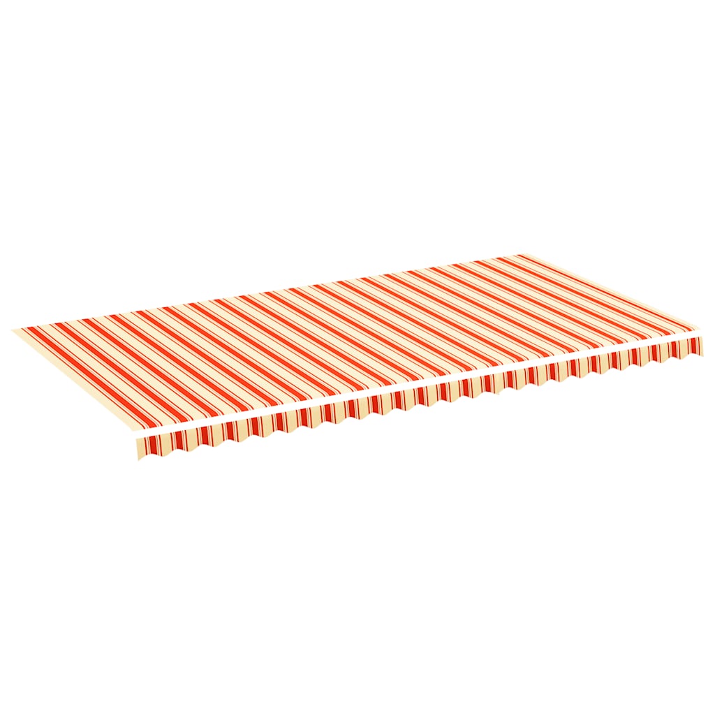 Tessuto di Ricambio per Tenda da Sole Giallo e Arancione 600x300 cm Poliestere