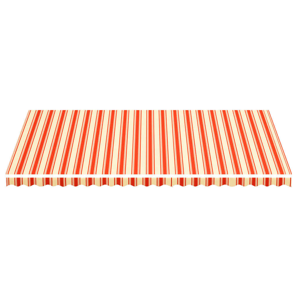 Tessuto di Ricambio per Tenda da Sole Giallo e Arancione 600x350 cm Poliestere