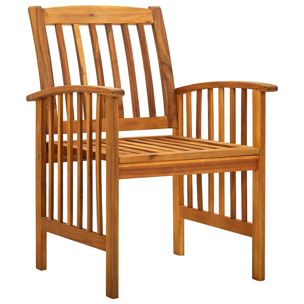 Set di 6 sedie da giardino con Cuscini Legno Massello di Acacia