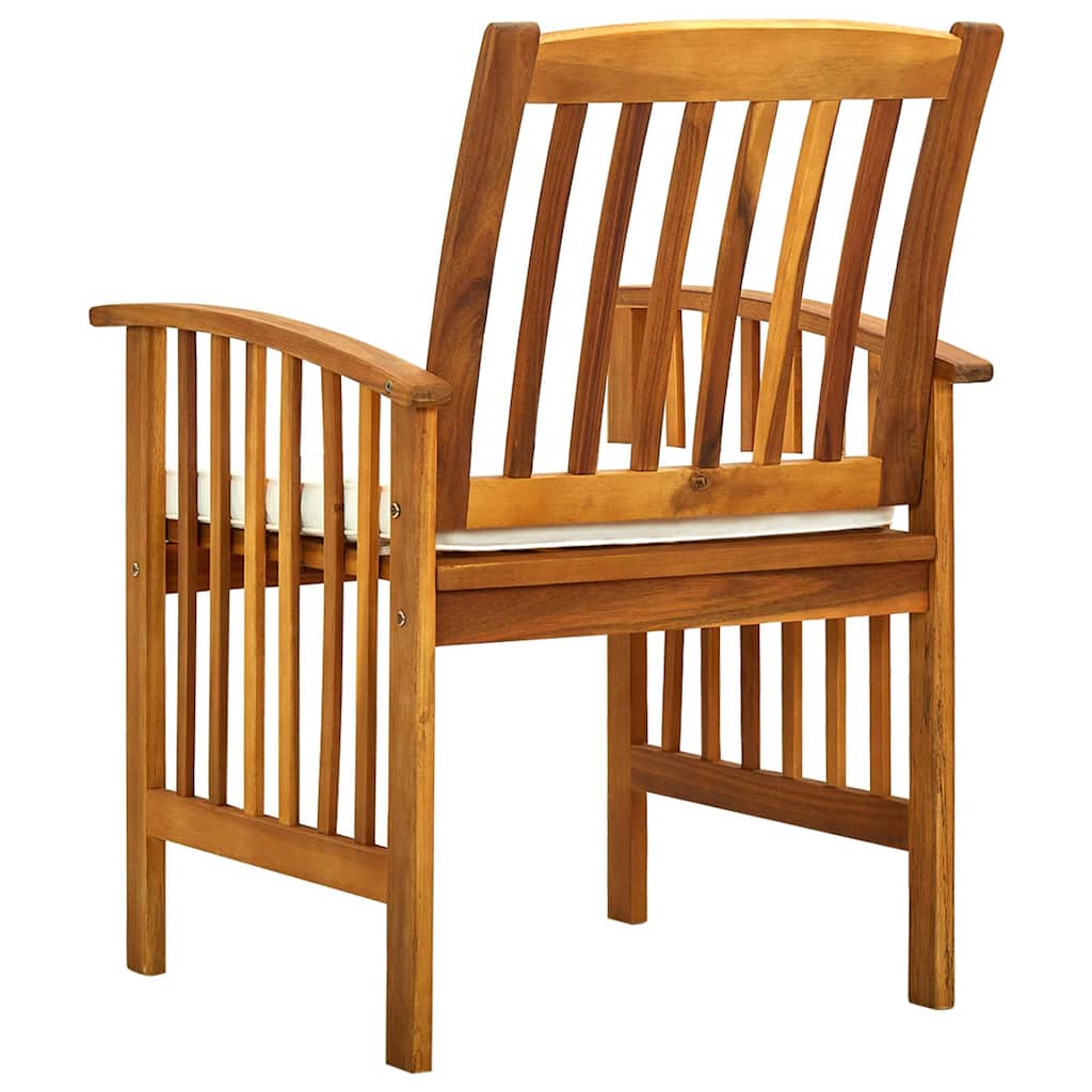 Set di 6 sedie da giardino con Cuscini Legno Massello di Acacia