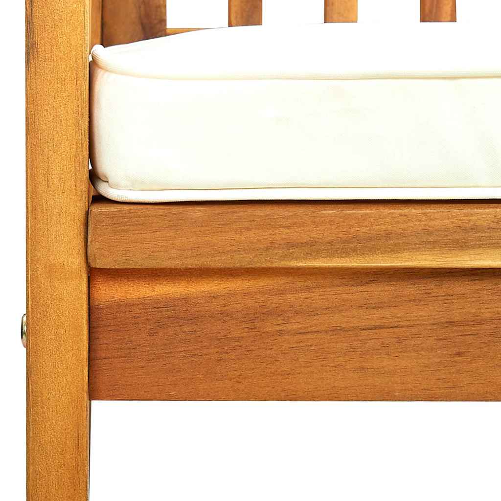 Set di 6 sedie da giardino con Cuscini Legno Massello di Acacia