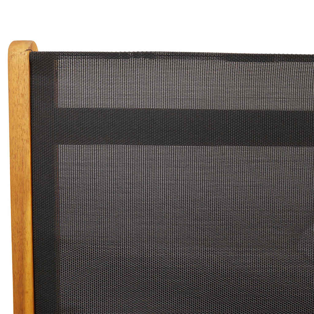 Sedie Pieghevoli 6pz Legno Massello Acacia e Textilene