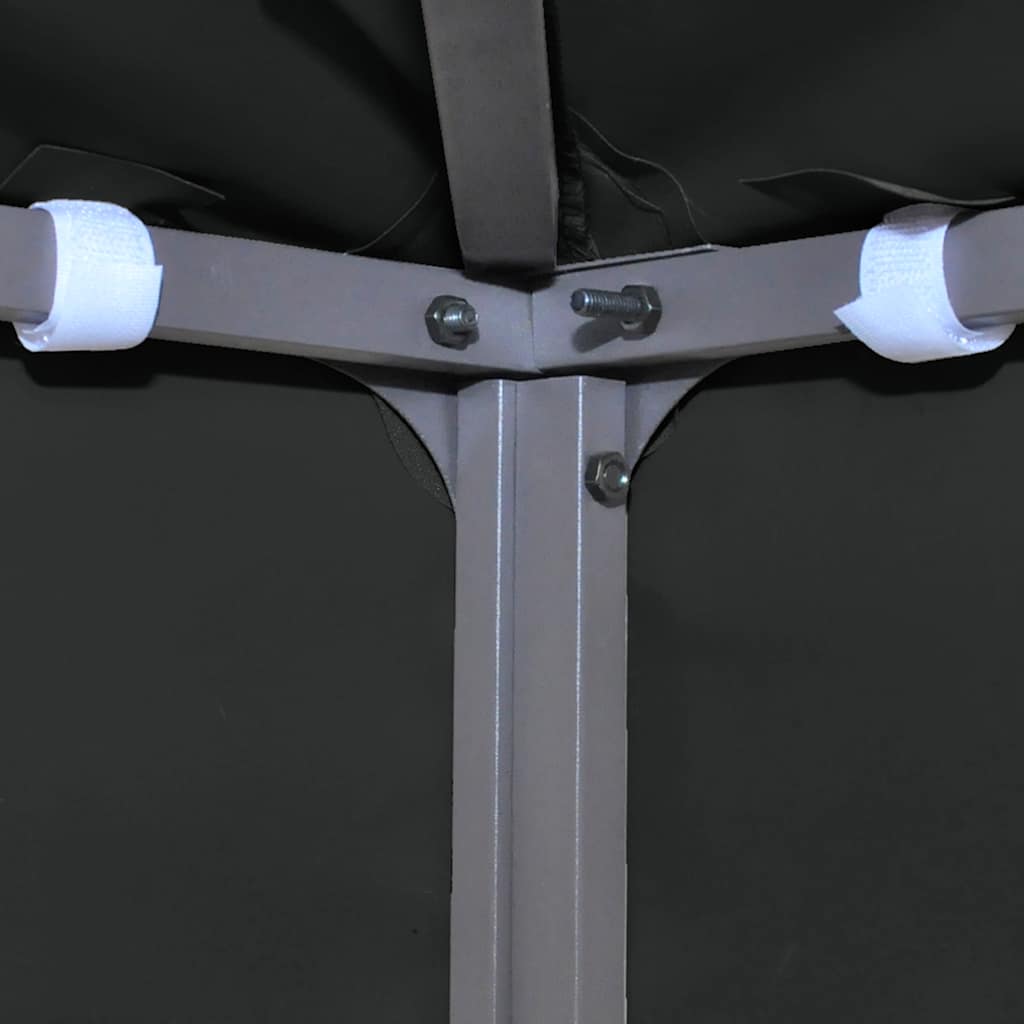 Copertura Superiore per Gazebo a 2 Strati 310 g/m² 3x3 m Nera