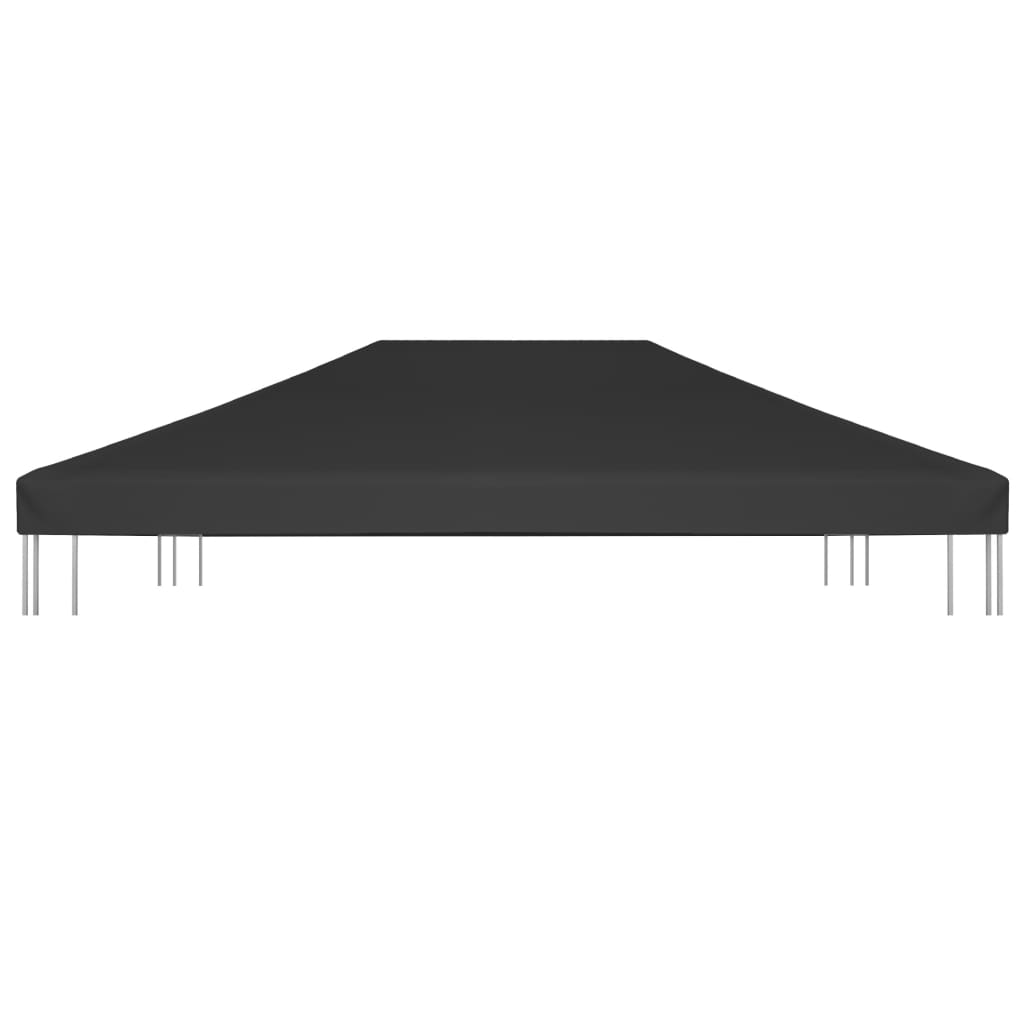 Copertura Superiore per Gazebo 270 g/m² 4x3 m Nera