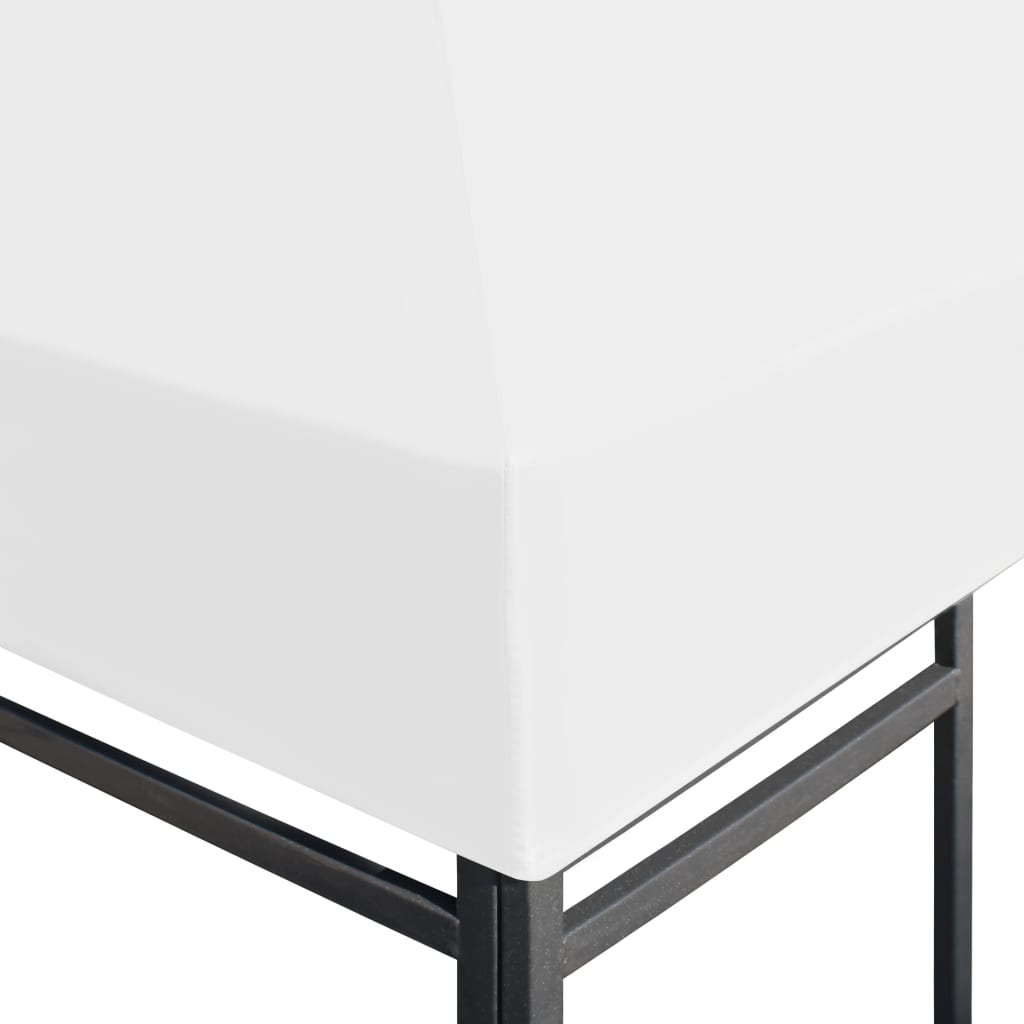Copertura Superiore per Gazebo 270 g/m² 4x3 m Bianca