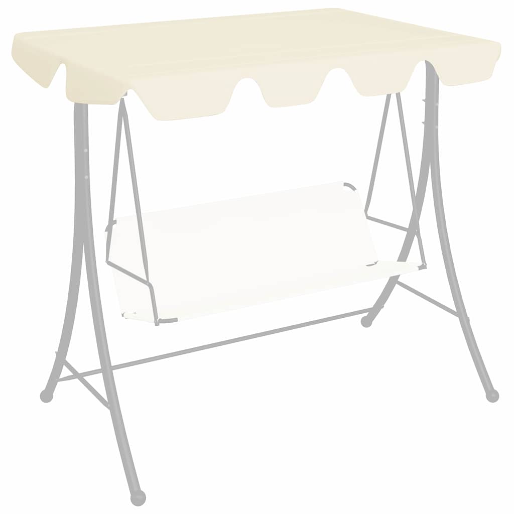 Baldacchino per Dondolo Giardino Crema 188/168x145/110 cm