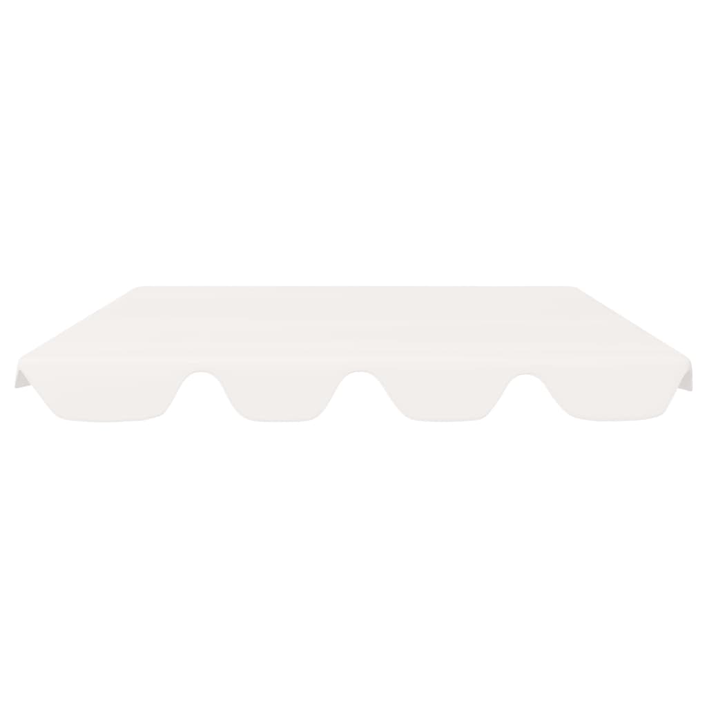 Baldacchino per Dondolo Giardino Bianco 188/168x145/110 cm