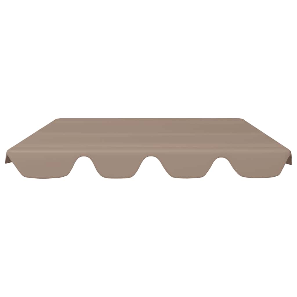Baldacchino per Dondolo Giardino Tortora 150/130x105/70 cm