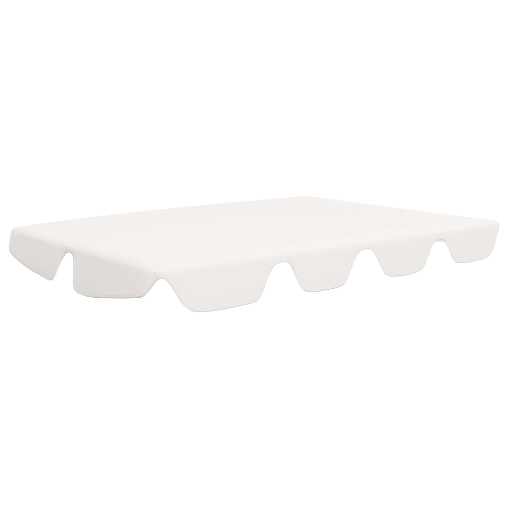 Baldacchino per Dondolo Giardino Bianco 150/130x105/70 cm