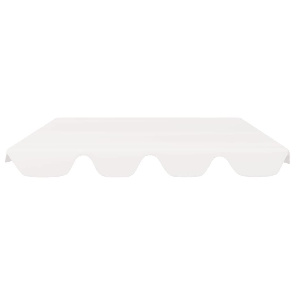 Baldacchino per Dondolo Giardino Bianco 150/130x105/70 cm