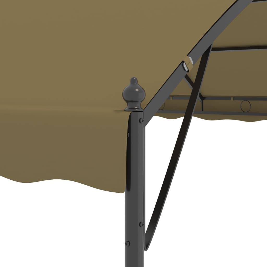 Gazebo 4x3x2,6 m Grigio Talpa 180 g/m²