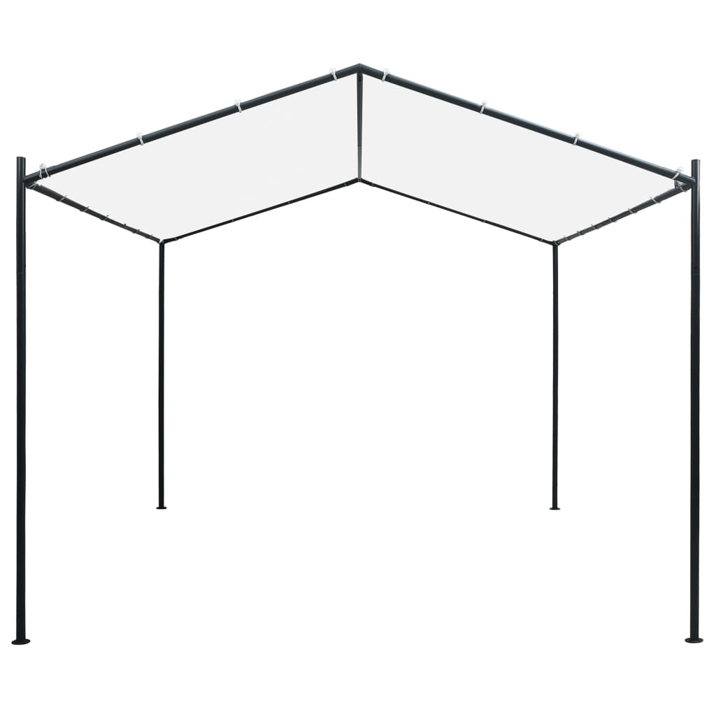 Gazebo da Giardino 3x3x2,6 m Bianco 180 g/m²