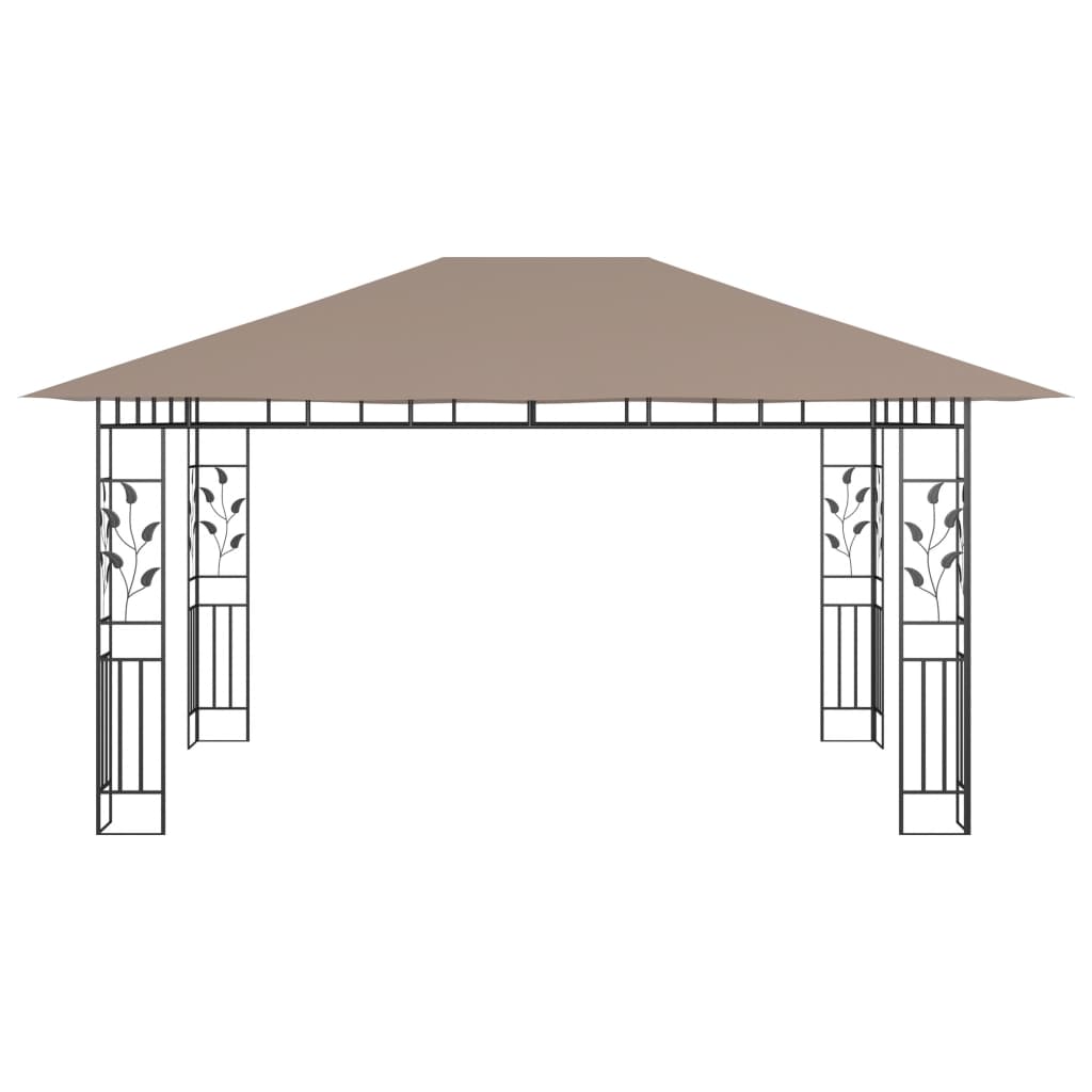 Gazebo con Zanzariera 4x3x2,73 m Talpa 180 g/m²