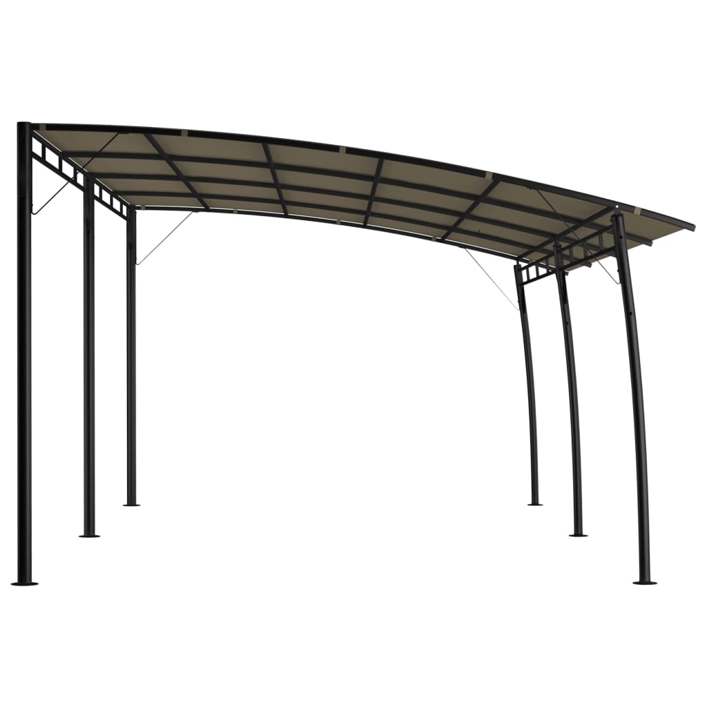 Ombrelloni da sole 6 x 3 x 2,55 m Tortora