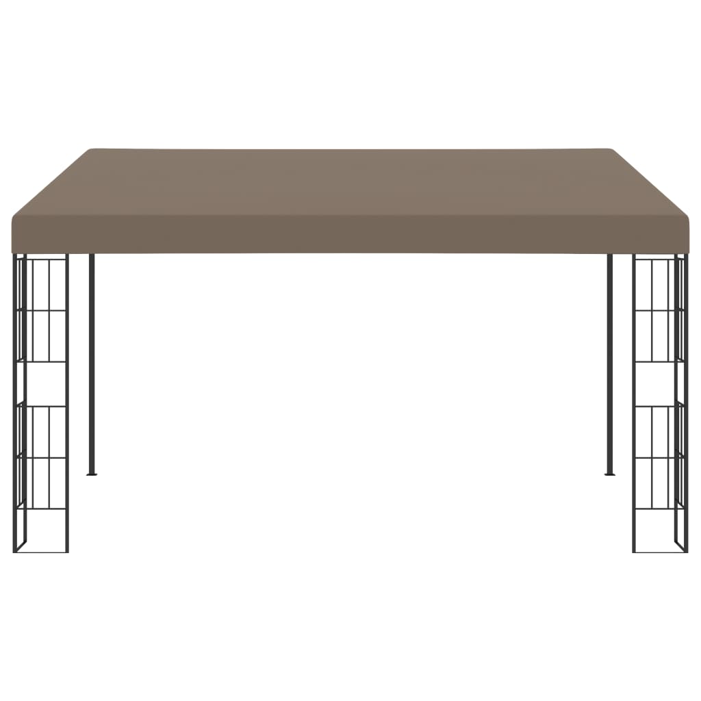 Gazebo a Parete 4x3 m Talpa in Tessuto