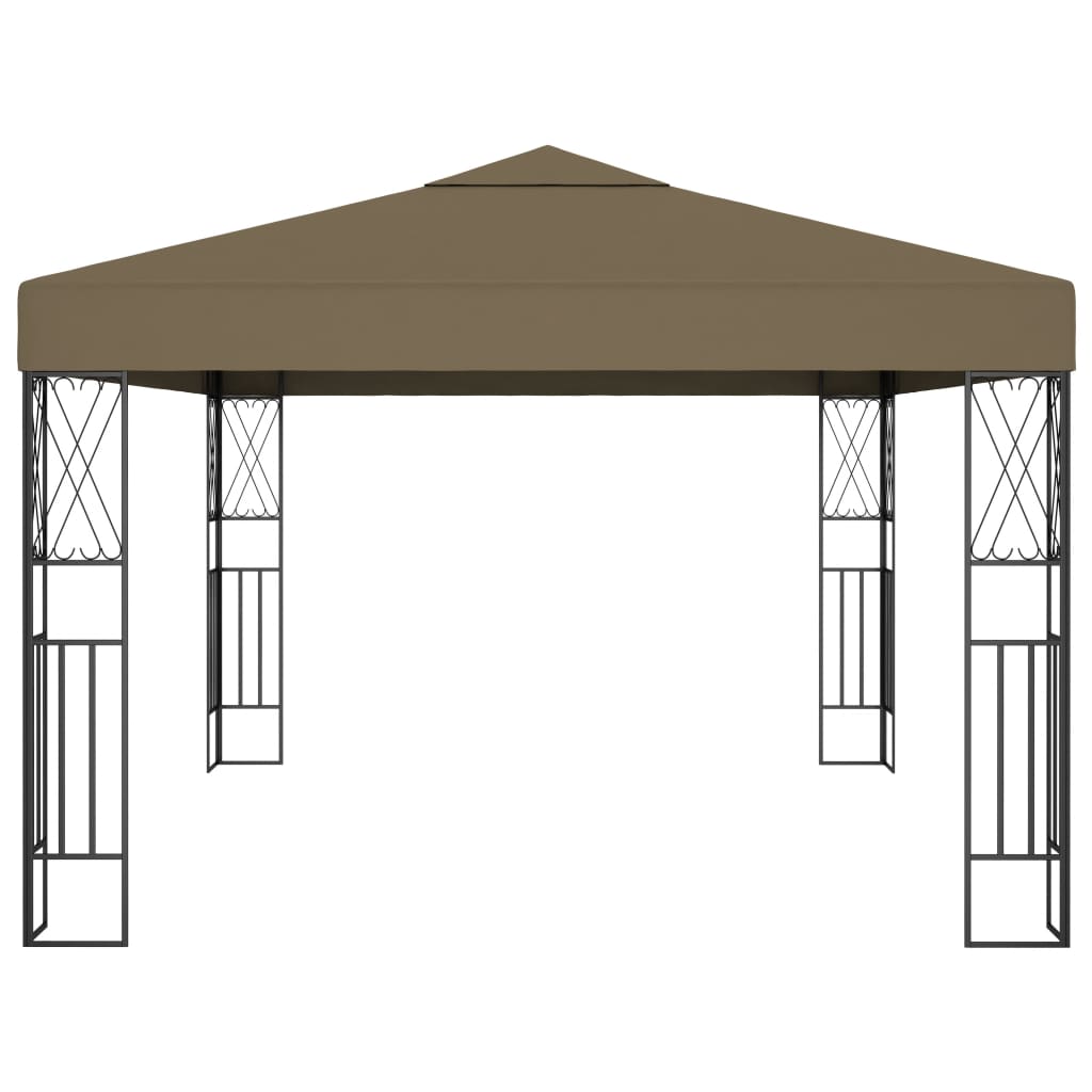 Gazebo 3x4 m Grigio Talpa in Tessuto