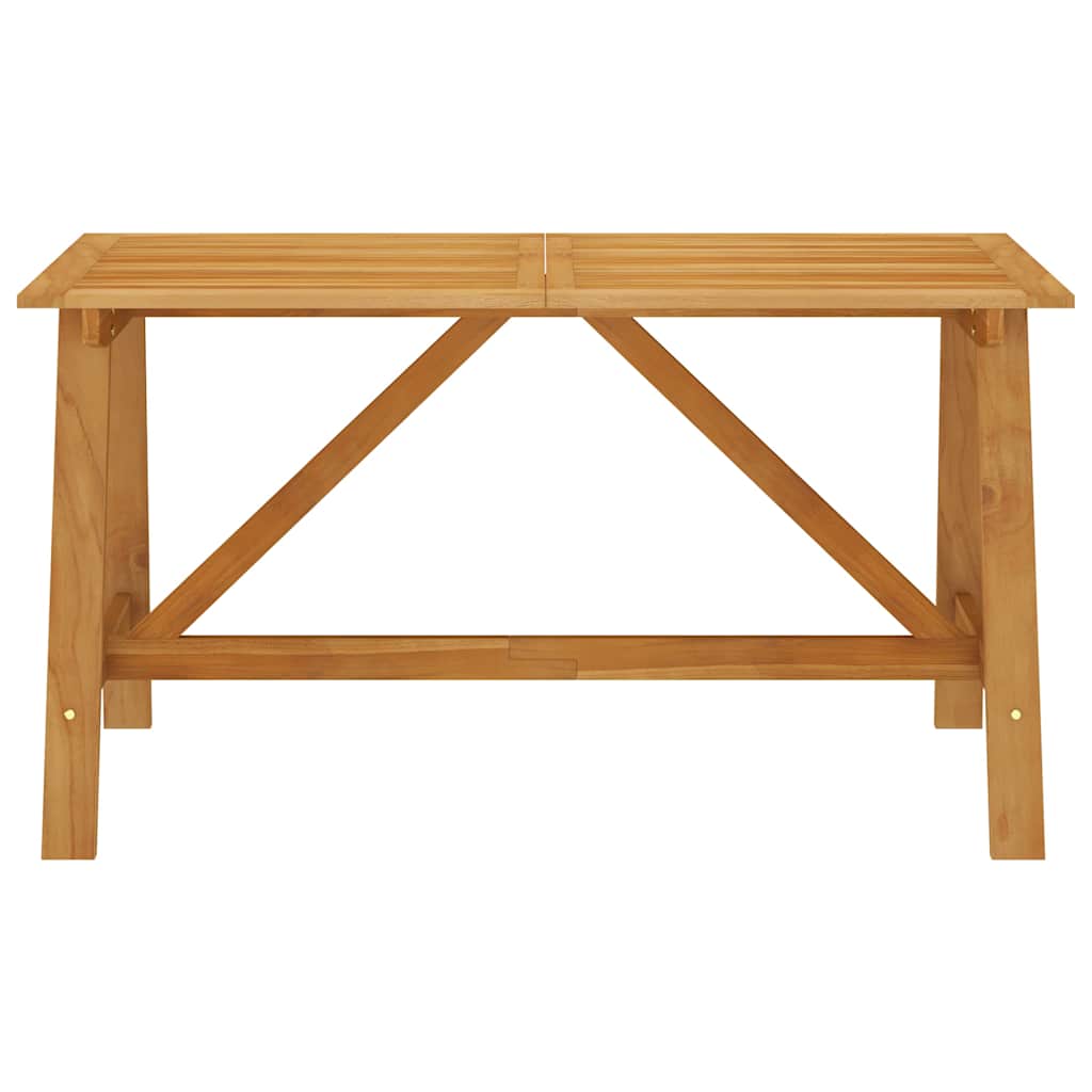 Tavolo da Giardino 140x70x73,5 cm in Massello di Acacia