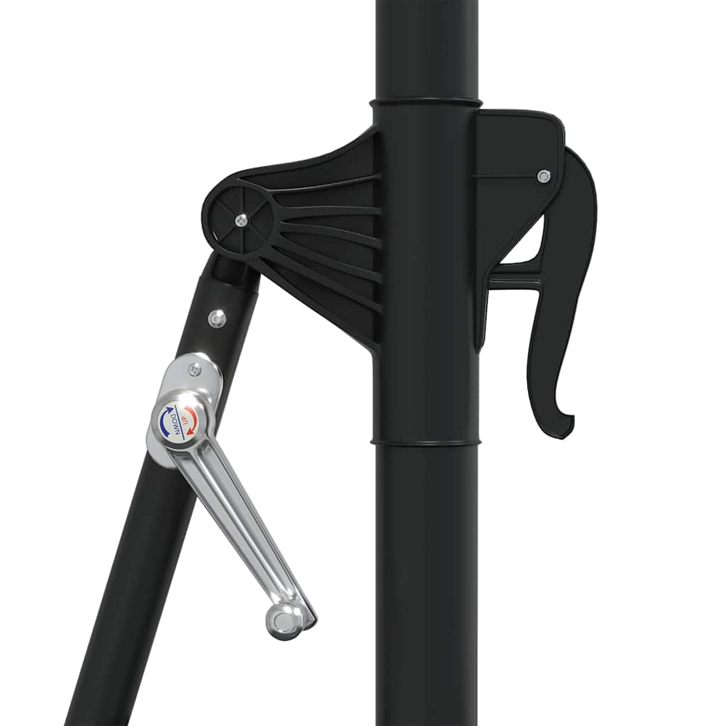 Ombrellone da Giardino a Parete con LED 300 cm Antracite