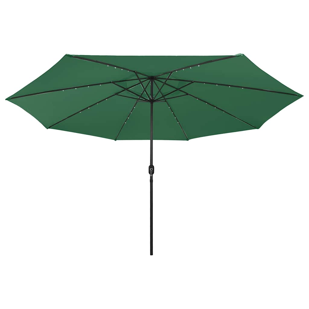 Ombrellone da Giardino con Luci LED 400 cm Verde