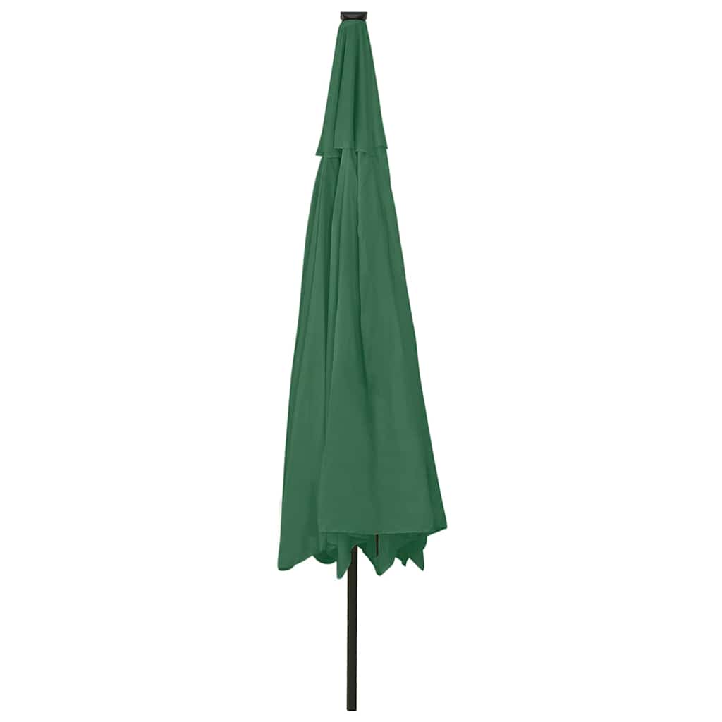 Ombrellone da Giardino con Luci LED 400 cm Verde